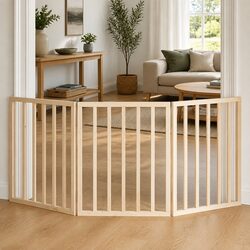 Practical 3-Panel Dog Gate for Everyday Use