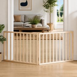 Practical 160cm Foldable Dog Gate with 2 Panels