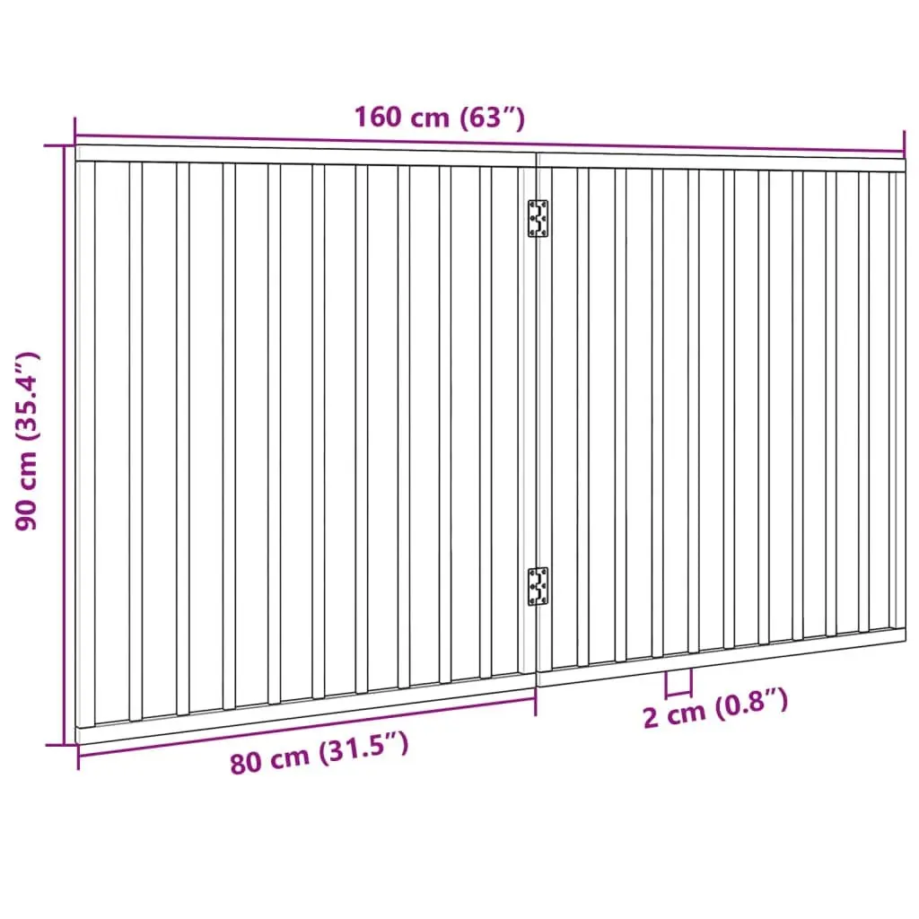 Foldable Dog Gate 2 Panels for Home Use