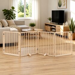 Practical 4-Panel Dog Gate for Everyday Use