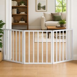 Practical 3-Panel Dog Gate for Versatile Home Use