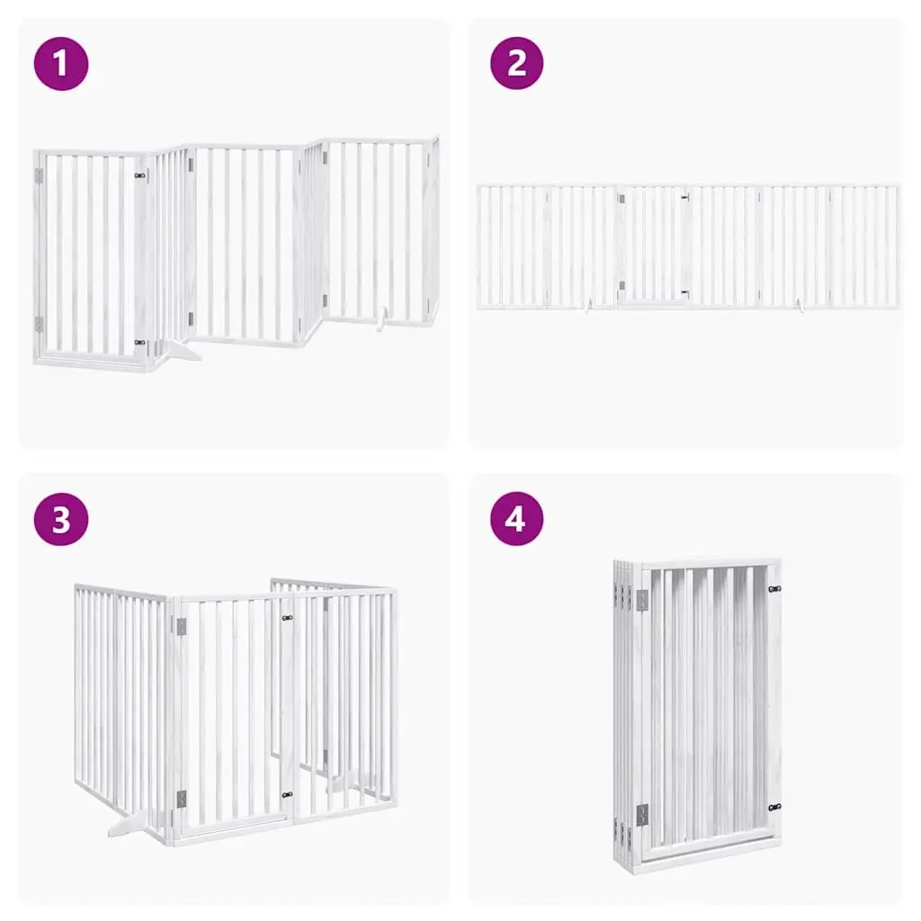 6-Panel Dog Gate for Home Use