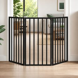 Foldable Dog Gate with 3 Panels - Ideal for Home Use