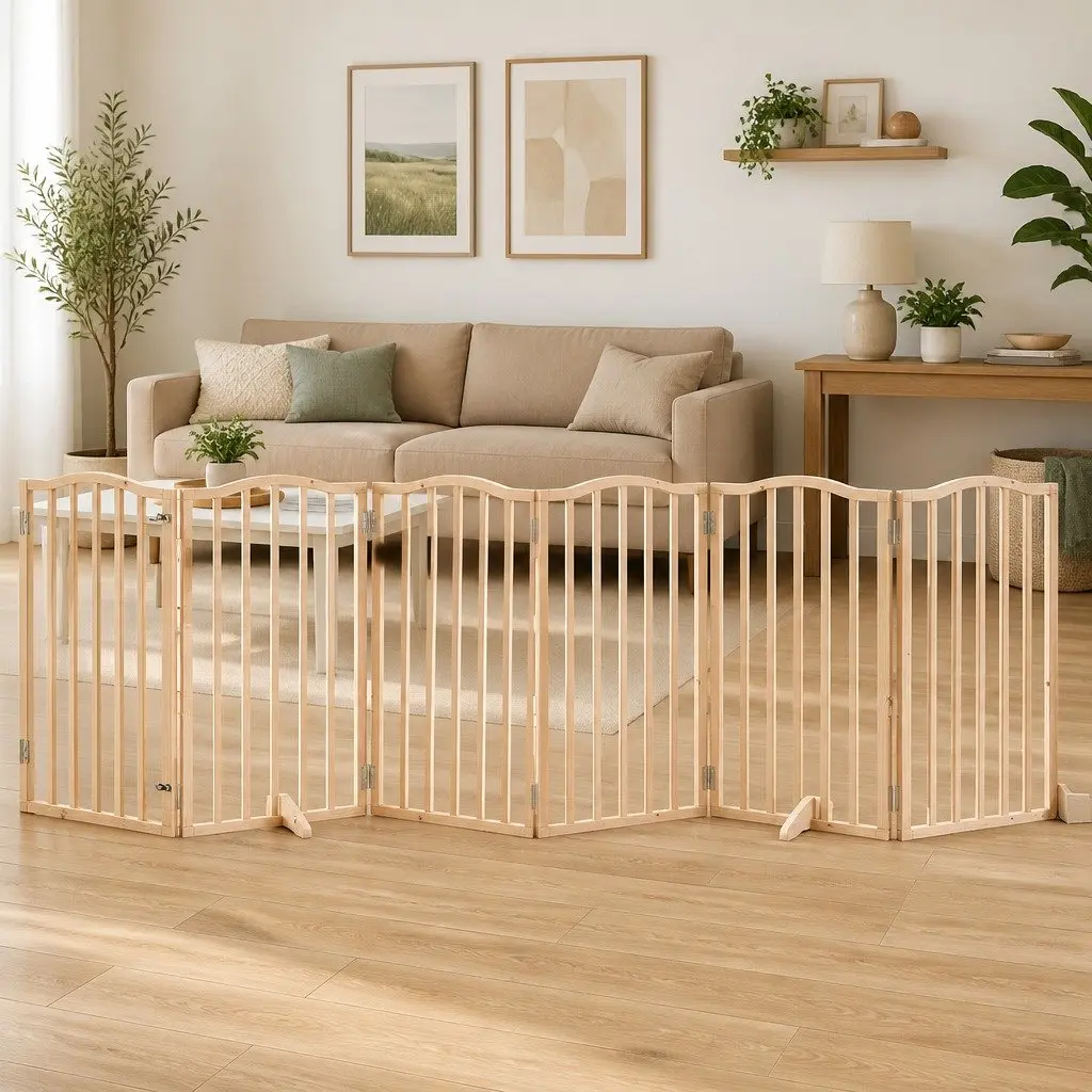 Foldable Dog Gate for Home Use