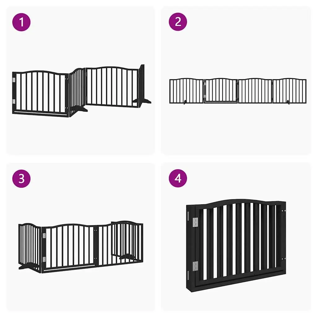 4 Panel Dog Gate for Various Home Uses