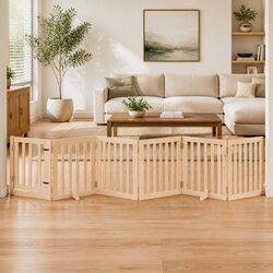 6-Panel Dog Gate for Homes with Pets