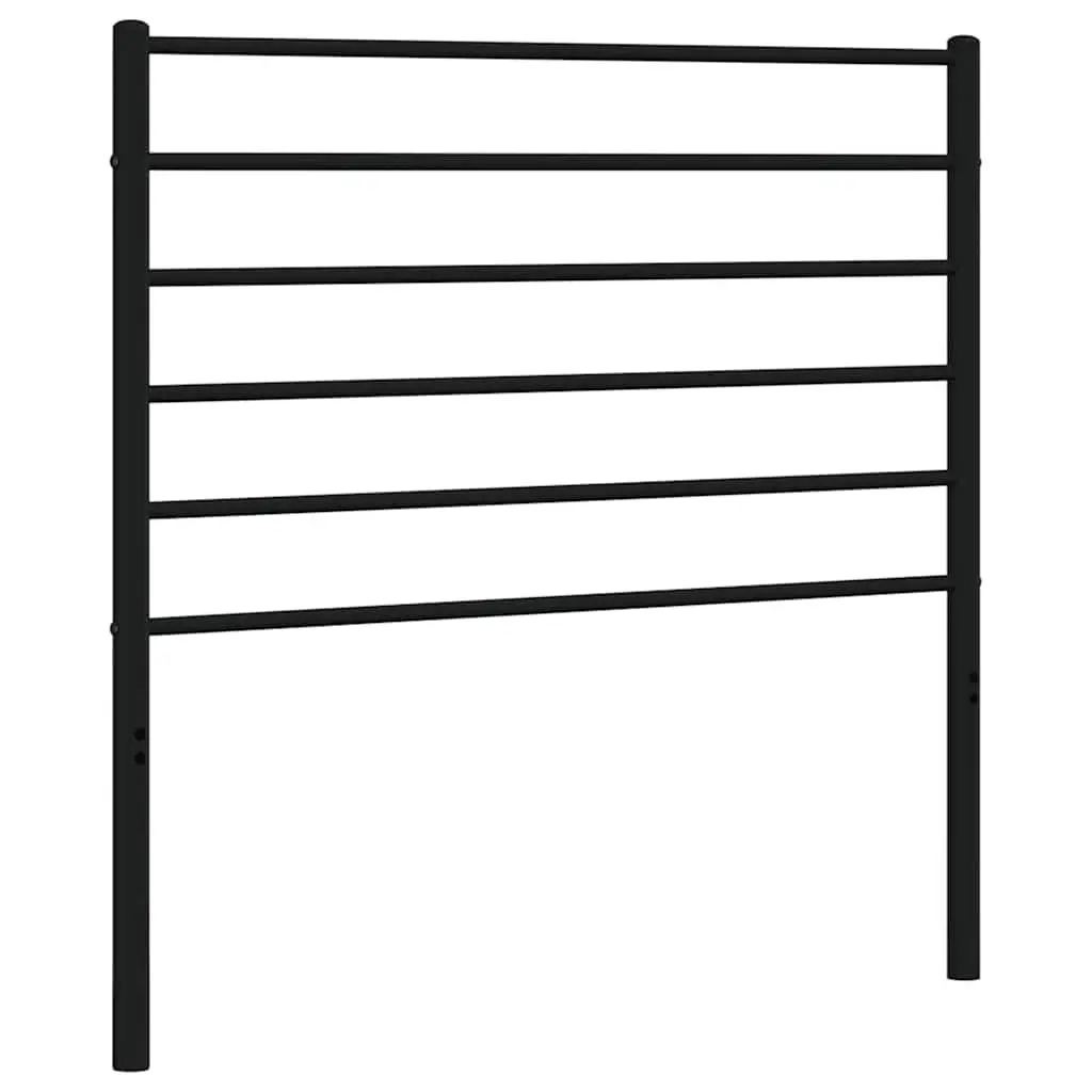 90 cm Black Metal Headboard for Beds