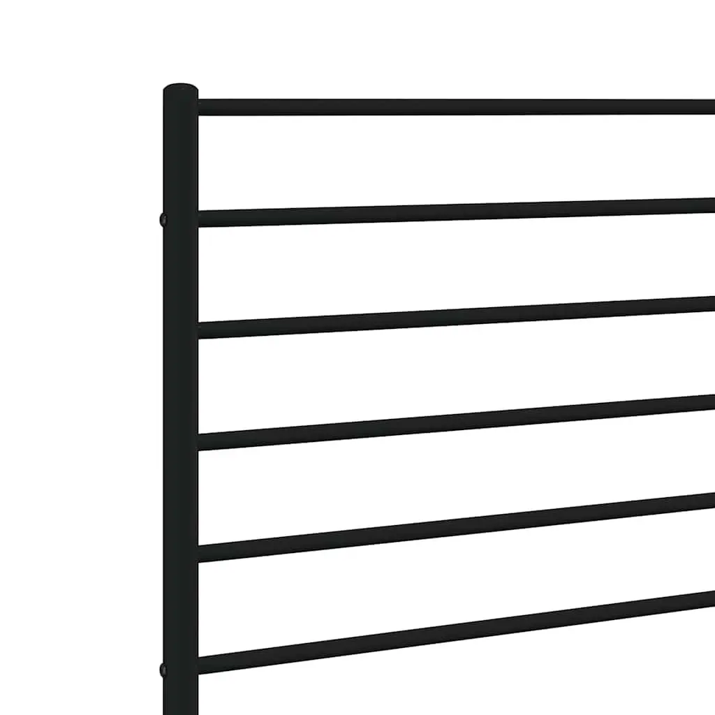 90 cm Black Metal Headboard for Beds