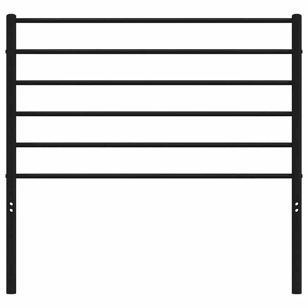 Black Metal Headboard 107cm for Home Use