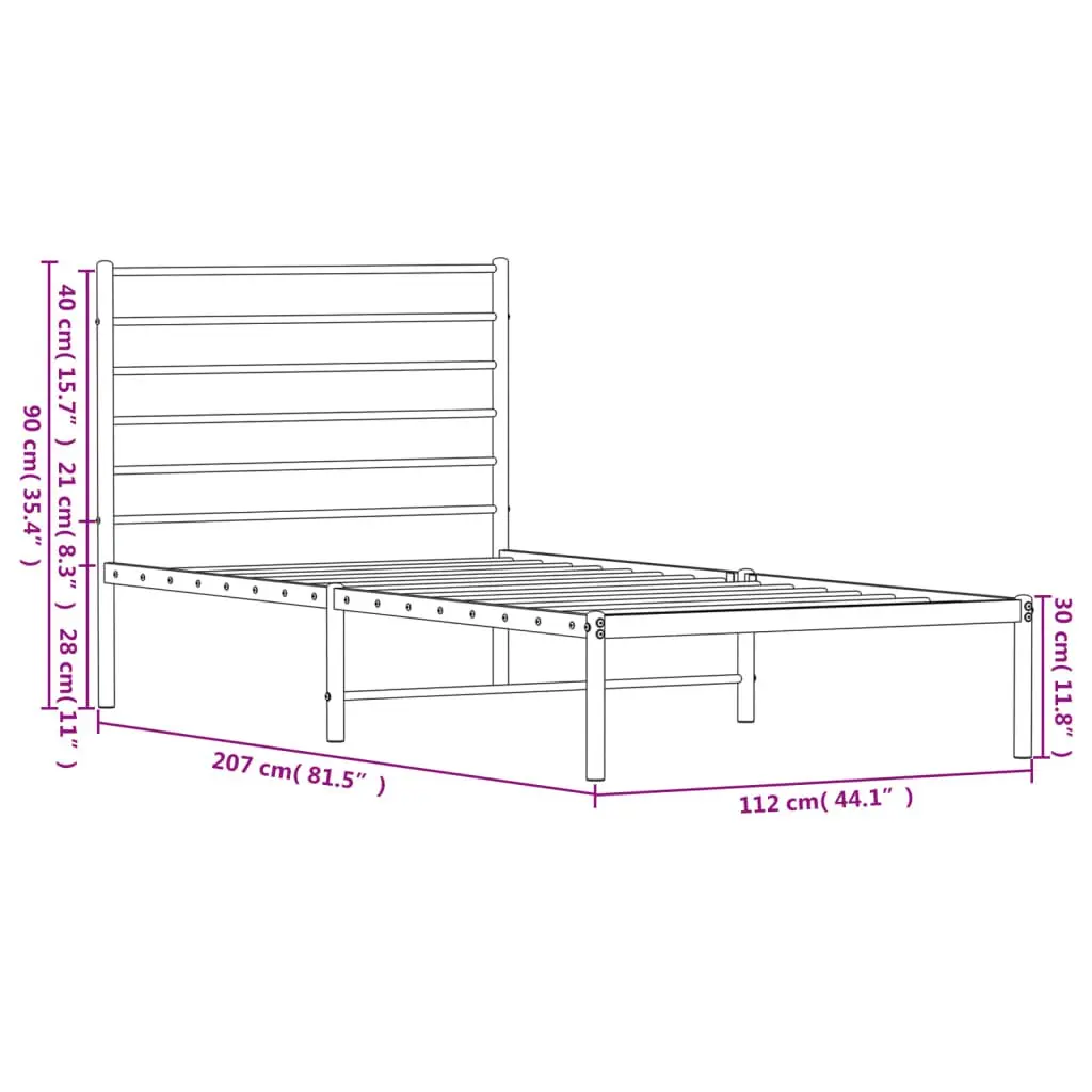 Metal Bed Frame King Single for Bedroom Needs