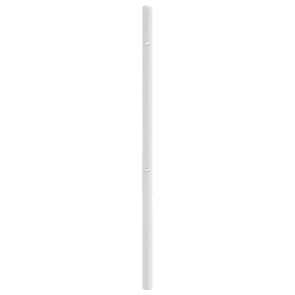 White Metal Headboard 90cm Sturdy Powder Coated Steel Construction Bedroom Furniture