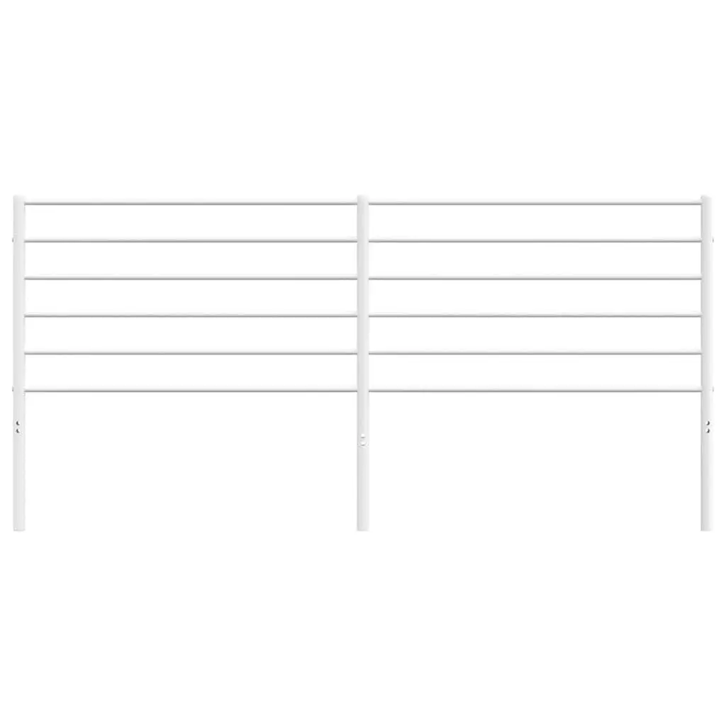 Metal Headboard White 180cm Bed Frame Header Bedroom Furniture Support