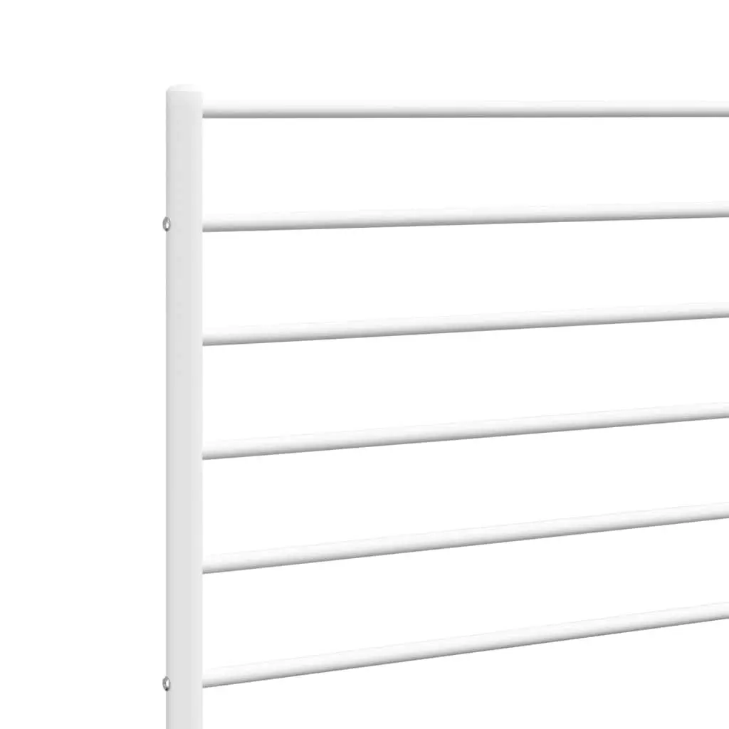 Metal Headboard White 180cm Bed Frame Header Bedroom Furniture Support
