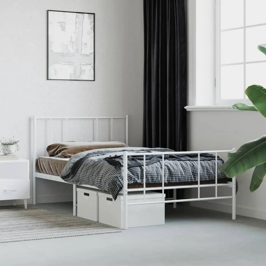 King Single Bed Frame 107x203 cm with Storage