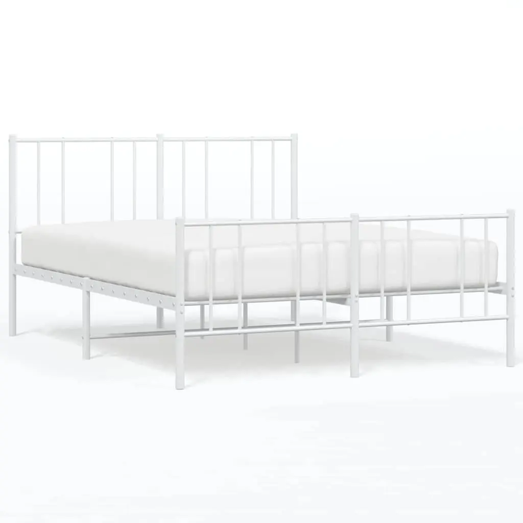 White Metal Bed Frame for Any Bedroom