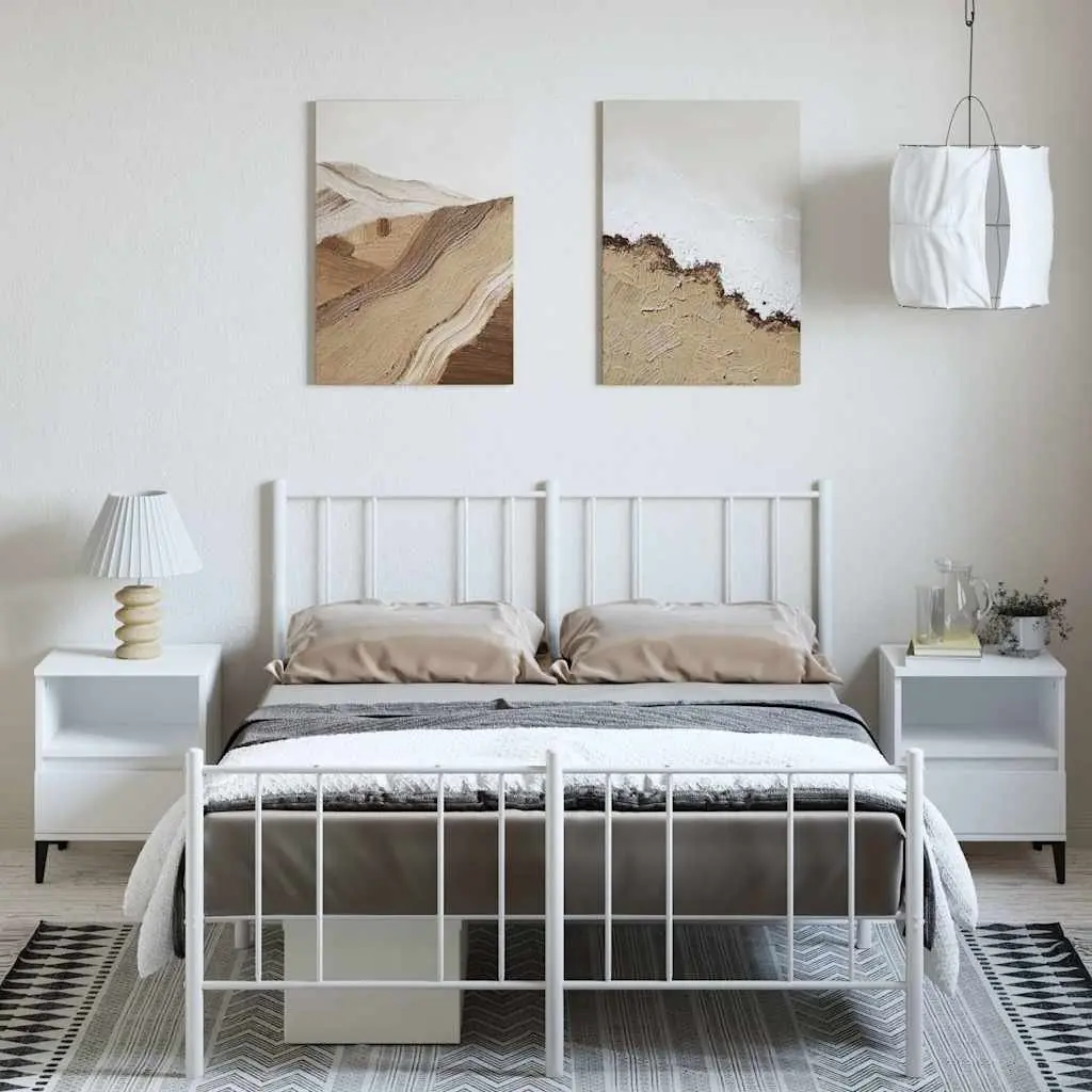 White Metal Bed Frame for Any Bedroom