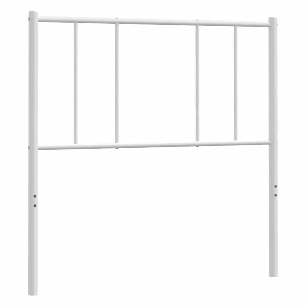 Metal Headboard 90cm White Bedroom Bed Header Powder Coated Steel Frame