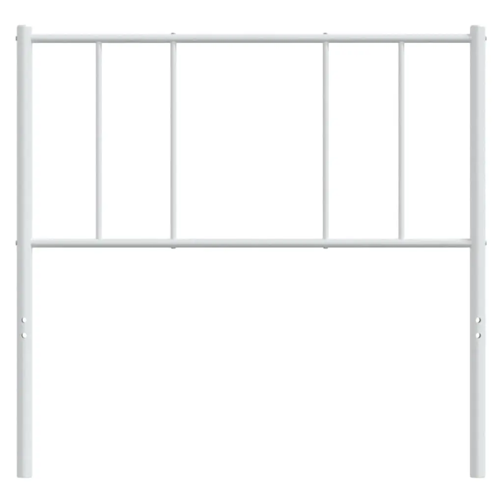 Metal Headboard 90cm White Bedroom Bed Header Powder Coated Steel Frame