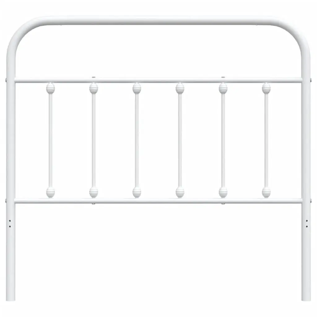 Metal Bed Headboard White 107 cm Bedroom Bed Head Board Replacement