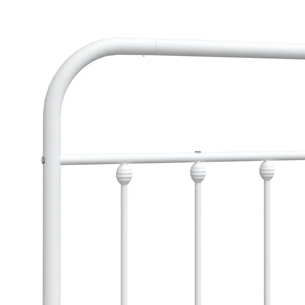 Metal Bed Headboard White 107 cm Bedroom Bed Head Board Replacement