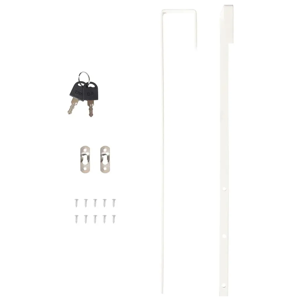 Wall Mounted Mirror Jewellery Cabinet with LED Lights White Storage Organizer