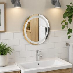 Practical 40cm Round LED Bathroom Mirror for Any Home