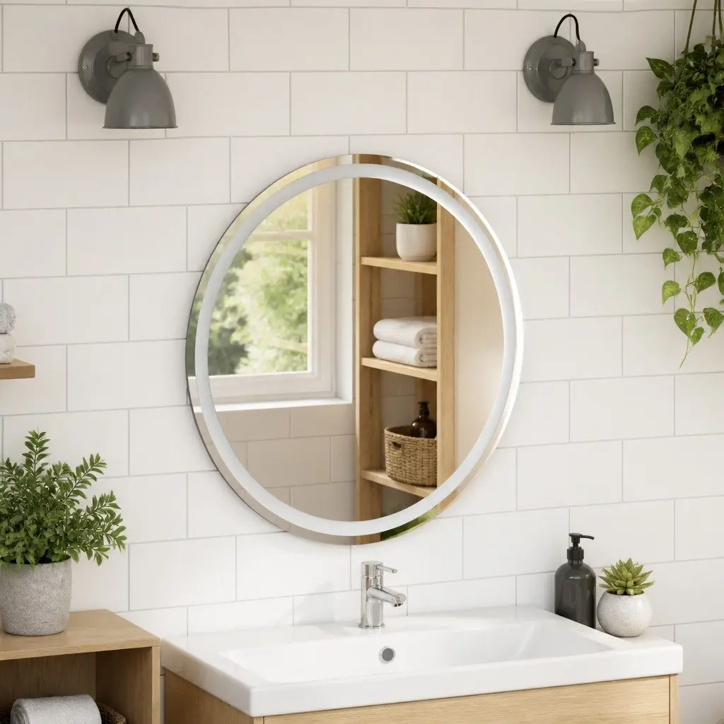 Round 70cm LED Mirror for Bathrooms