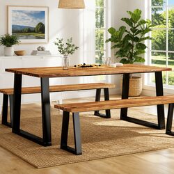 Versatile Dining Table for Meals and Decor Items