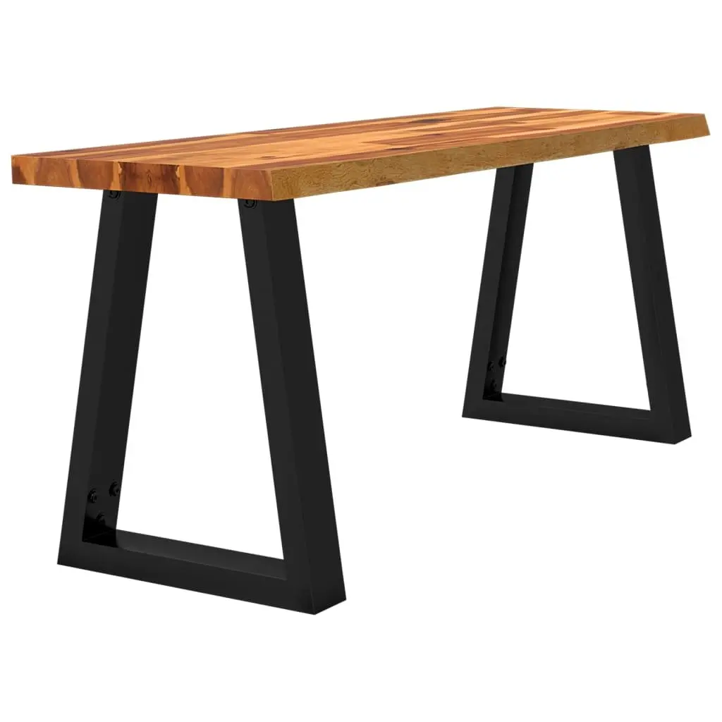Solid Wood Bench Acacia 110cm Brown Live Edge