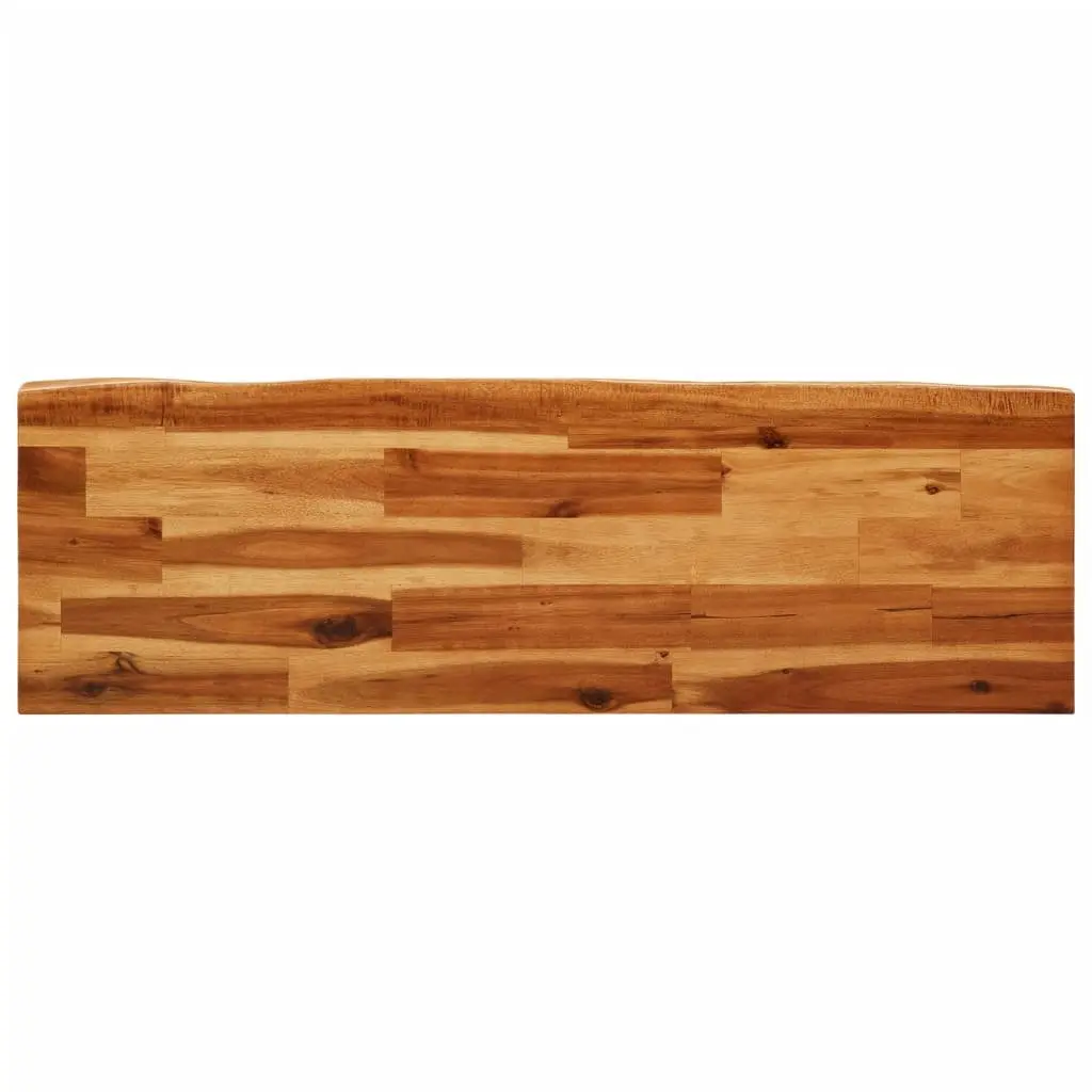 Solid Wood Bench Acacia 110cm Brown Live Edge