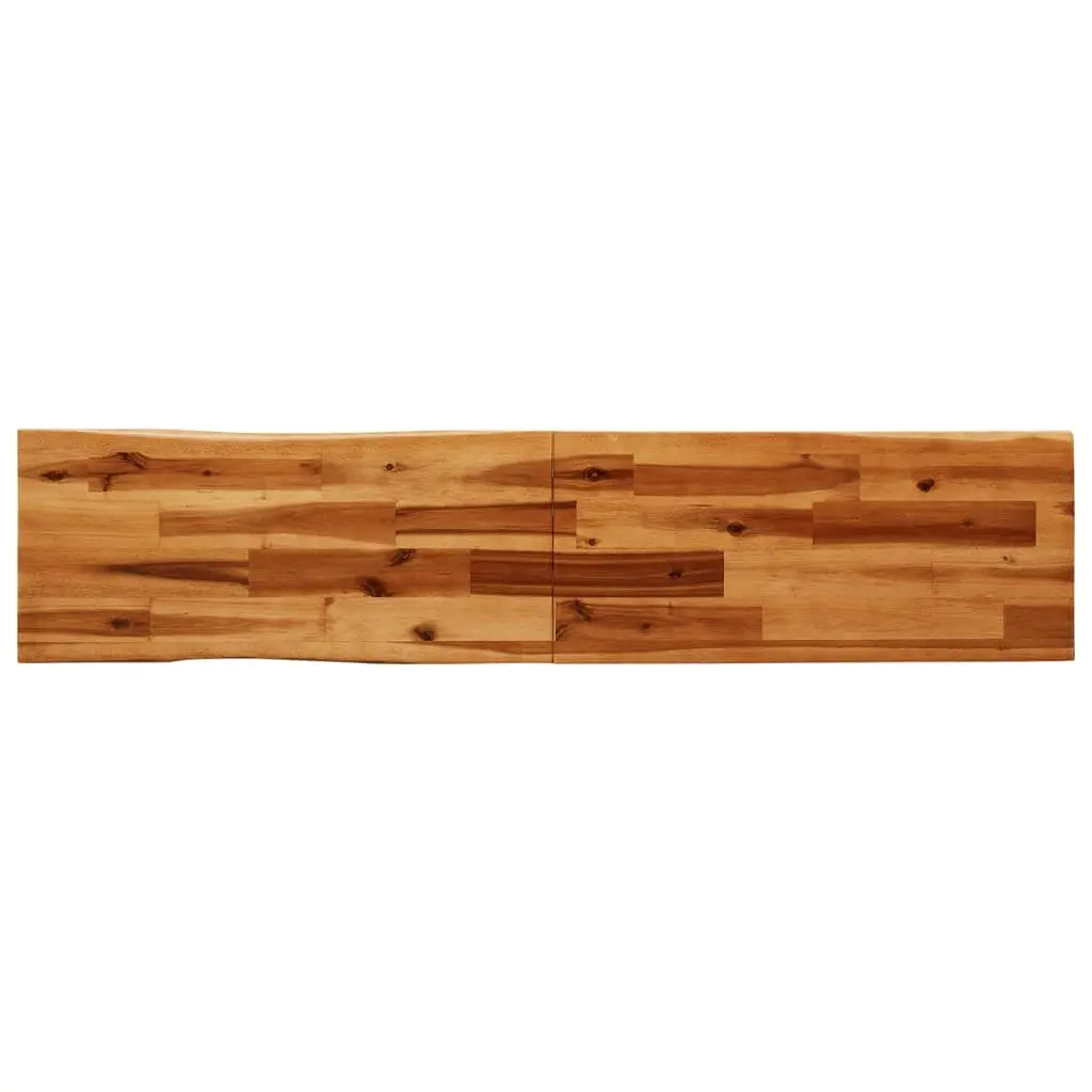 Acacia Wood Live Edge Bench 160cm Brown Solid Seating Furniture U-shaped Steel Frame