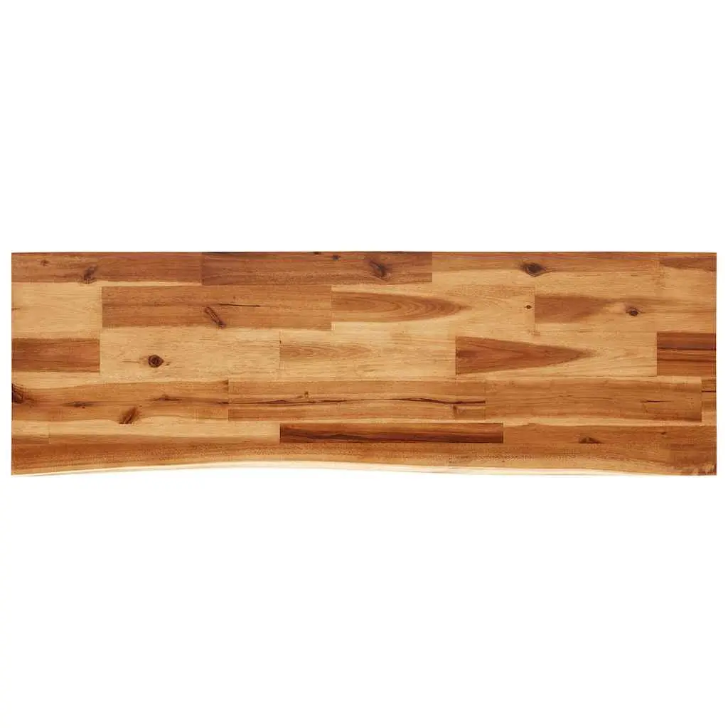 Console Table Solid Acacia Wood Live Edge Brown 110cm x 35cm x 80cm