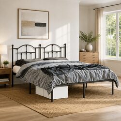 Versatile Metal Bed Frame 150x200 cm for Maximum Comfort