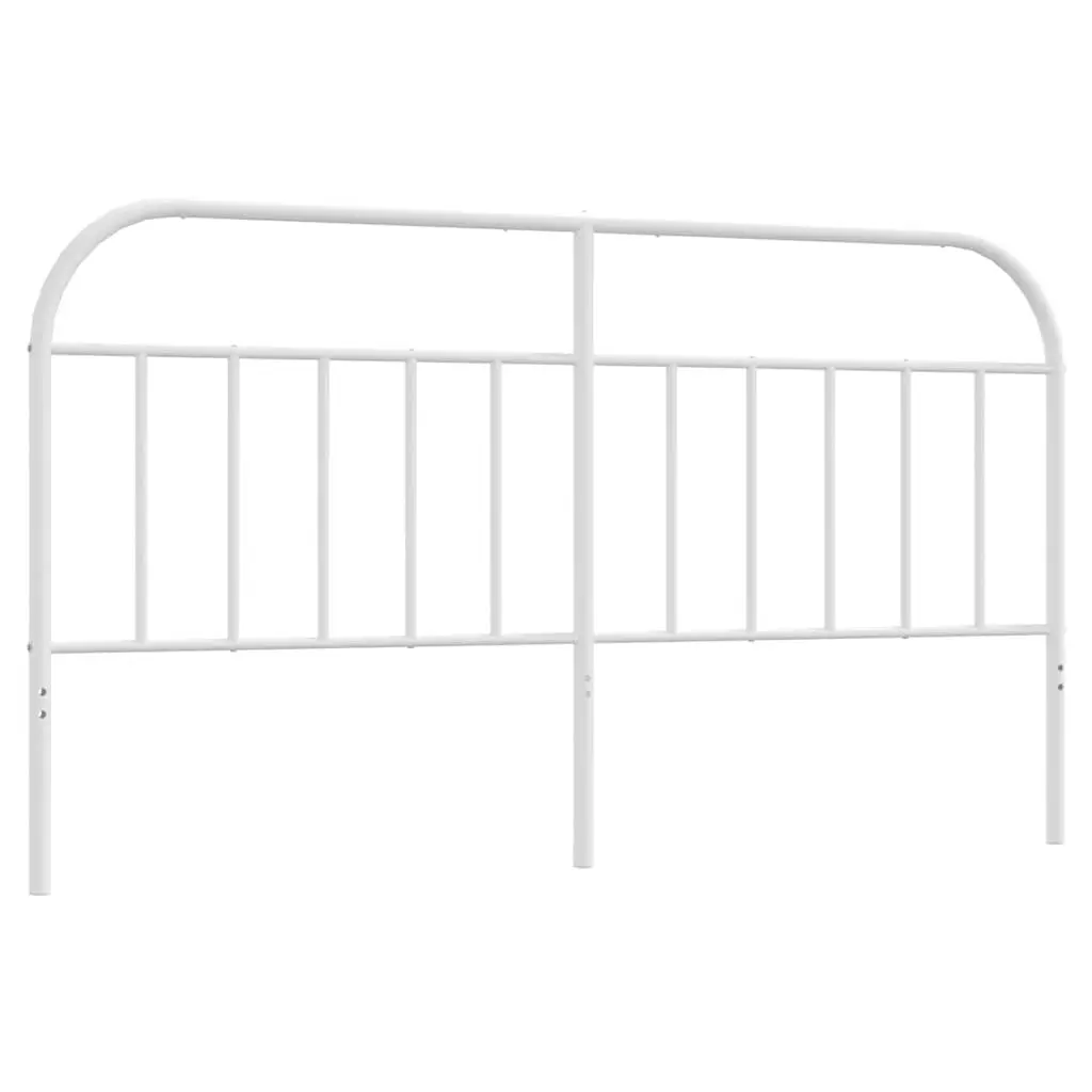 Metal Headboard White 180cm Bedroom Bed Header Steel Frame Support