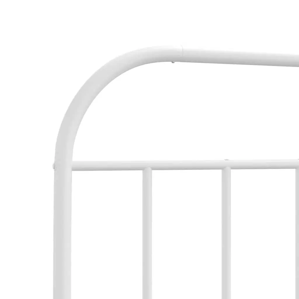 Metal Headboard White 180cm Bedroom Bed Header Steel Frame Support