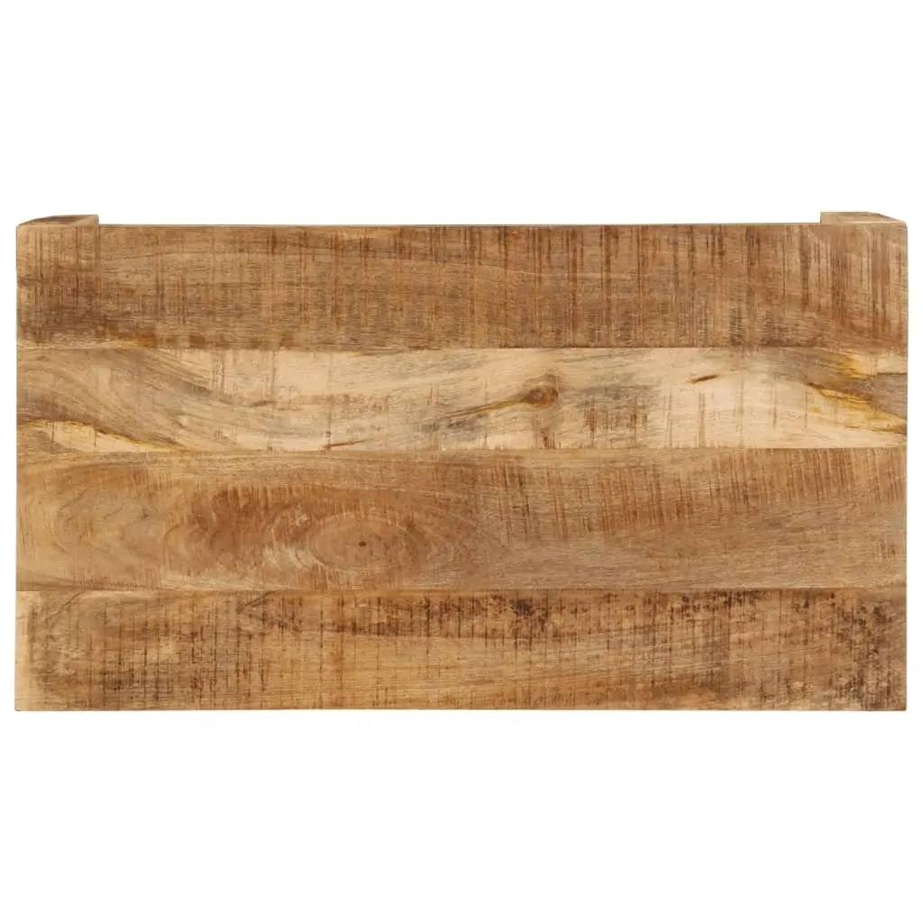 Rustic Vintage Coffee Table Solid Mango Wood Brown 100x55x40 cm Living Room