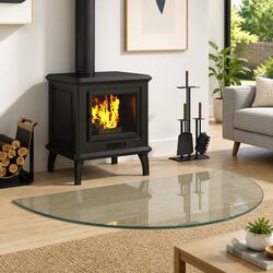 Practical Hearth Protector Glass Plate for Everyday Use 1000 x 600 mm