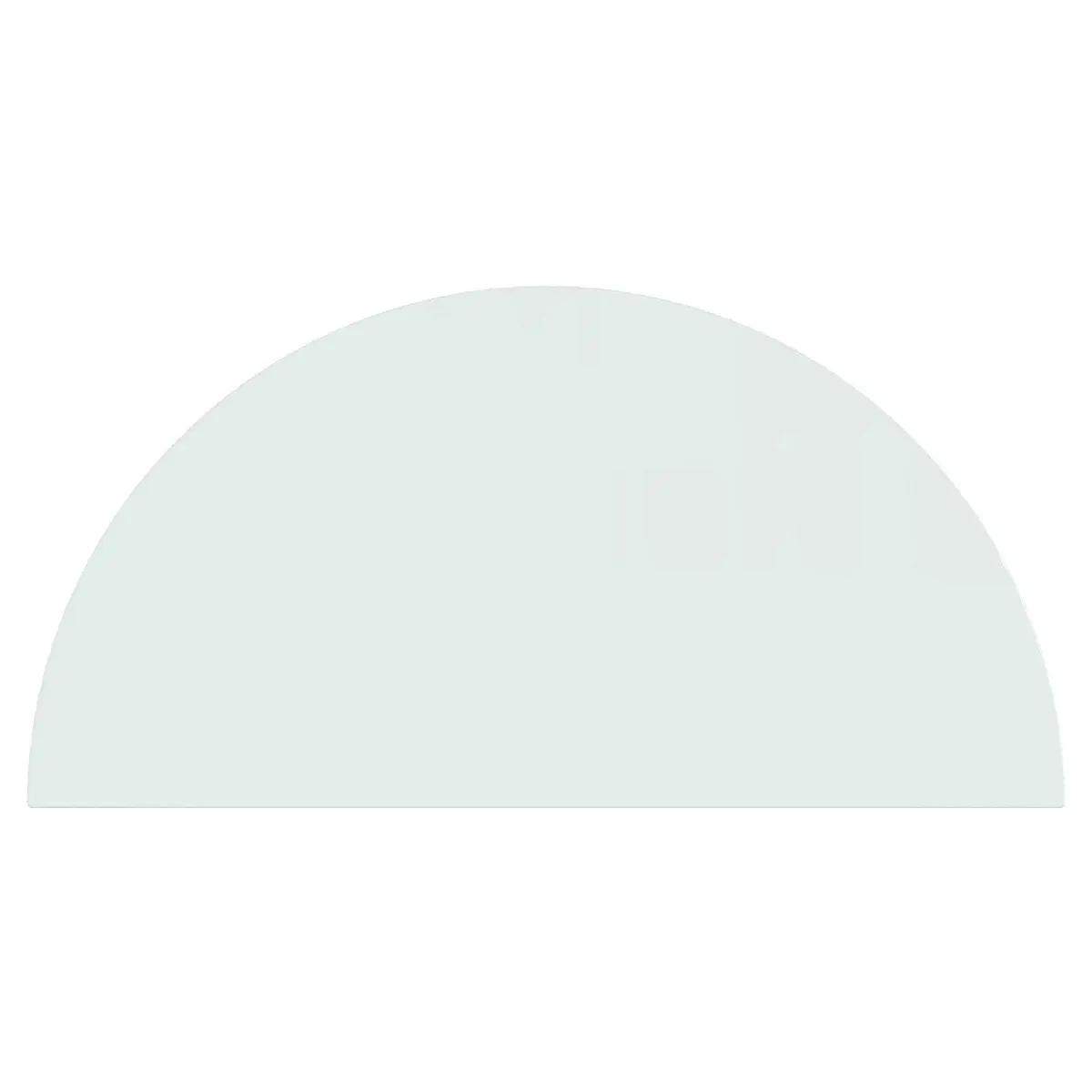 Fireplace Hearth Pad Tempered Glass Transparent 1200x600mm Heat Resistant Floor Protection