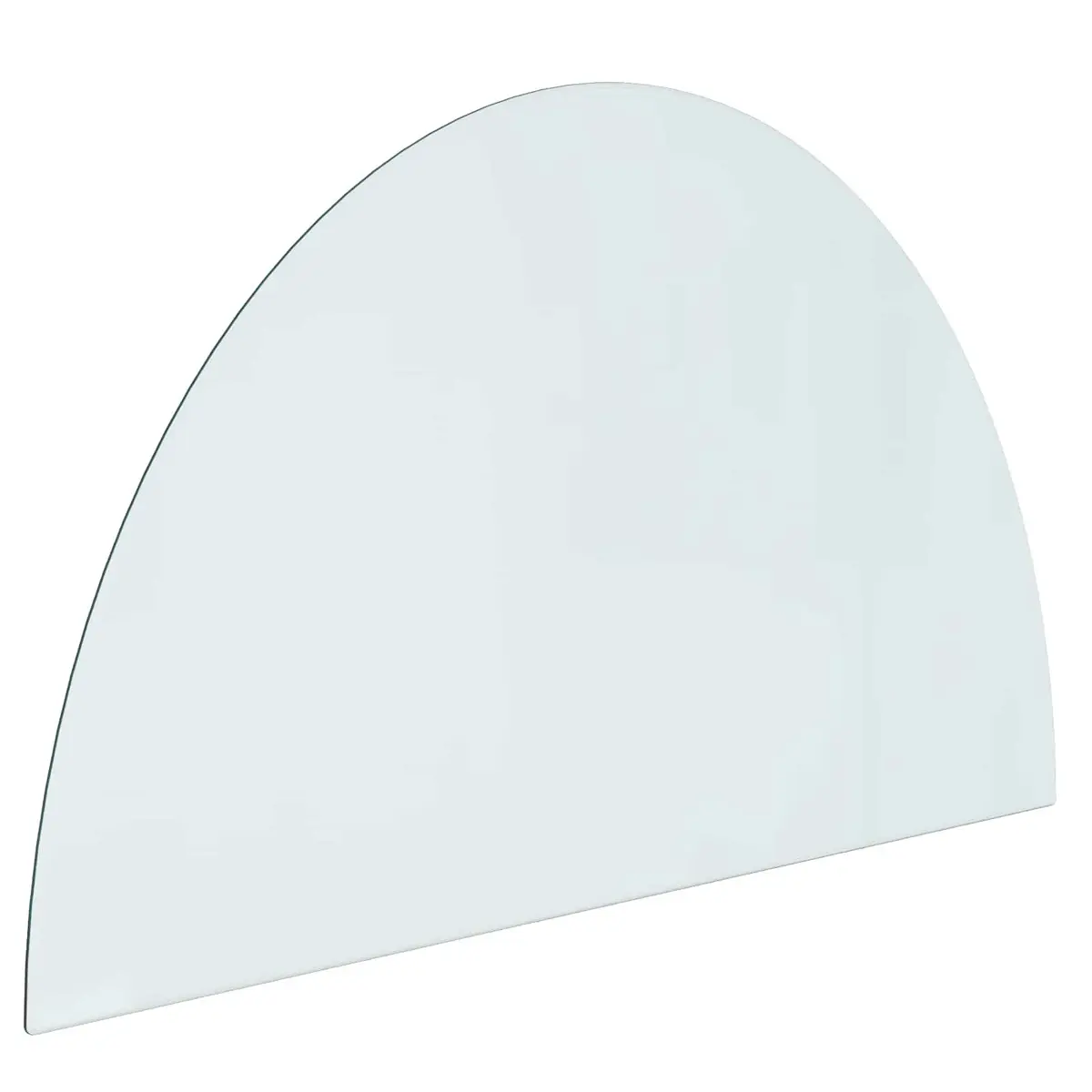 Fireplace Hearth Pad Tempered Glass 1000 x 600 mm Transparent Heat Resistant Floor