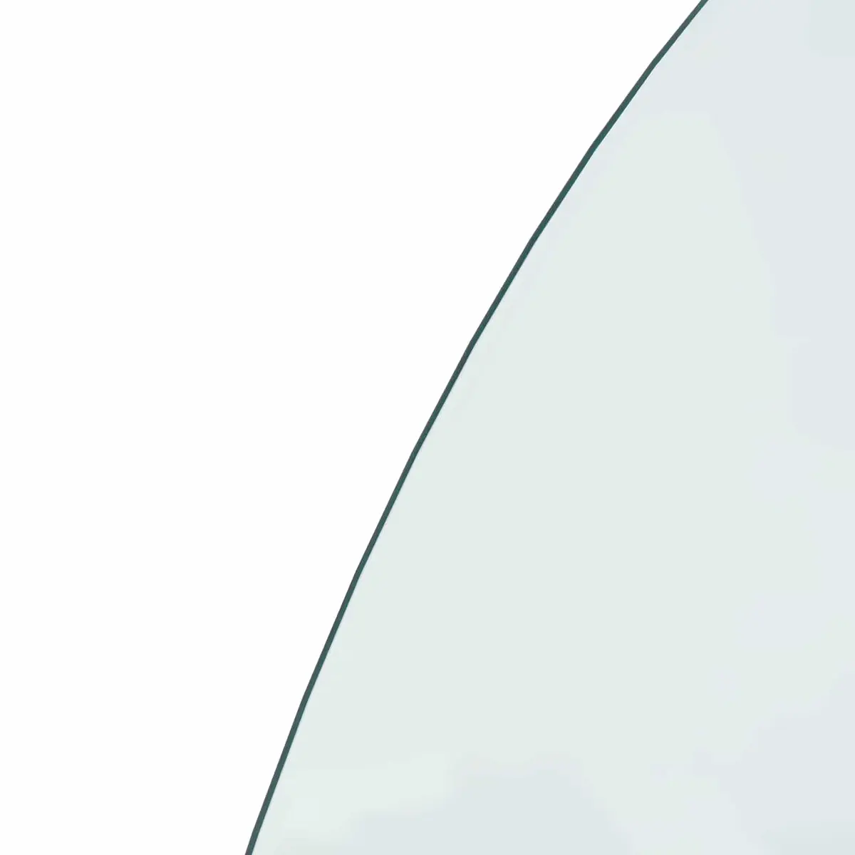 Fireplace Hearth Pad Tempered Glass 1000 x 600 mm Transparent Heat Resistant Floor