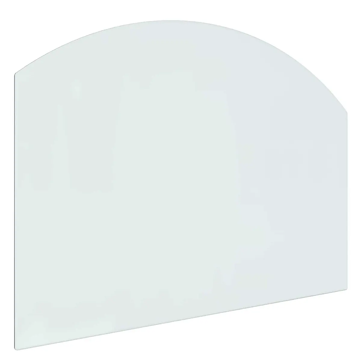 Fireplace Glass Plate Tempered Glass 80 x 60 cm Transparent Floor Protector