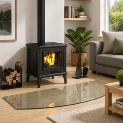 Practical Glass Hearth Pad for Everyday Use