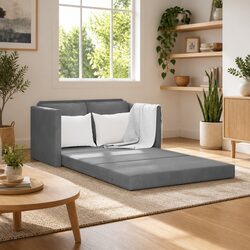 Practical Grey Floor Sofa Bed for Any Home Setup