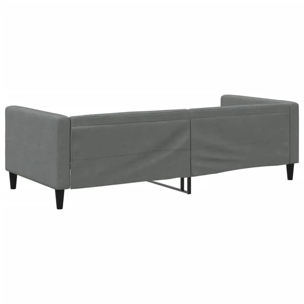 Day Bed Sofa Bed Fabric 90x190 cm Grey
