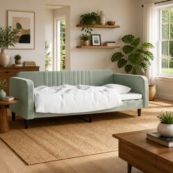 Practical Grey Velvet Day Bed Sofa Bed for Your Home