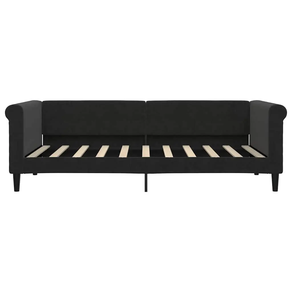 Day Bed Sofa Couch Black Velvet 90x190cm Bedroom Living Room Furniture Sleeper