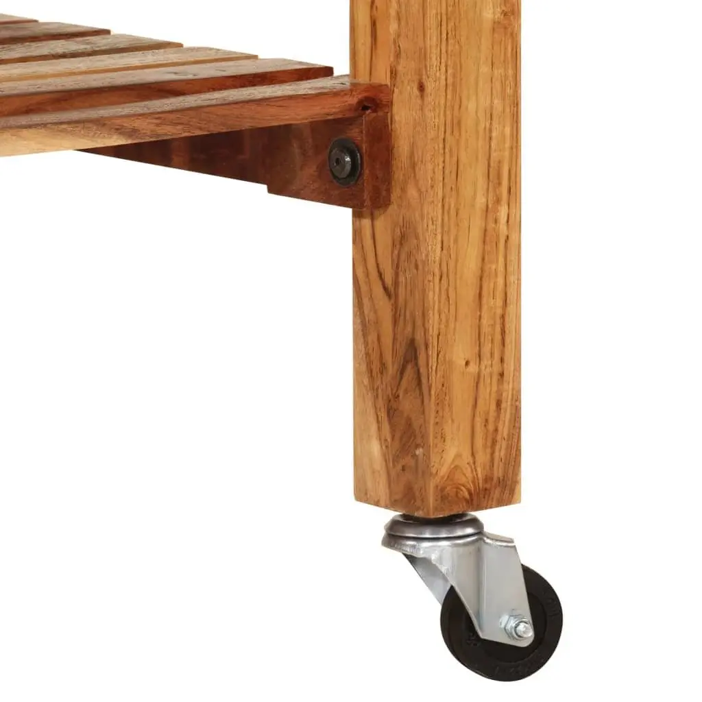 Kitchen Trolley 55x55x89cm with Casters and Storage