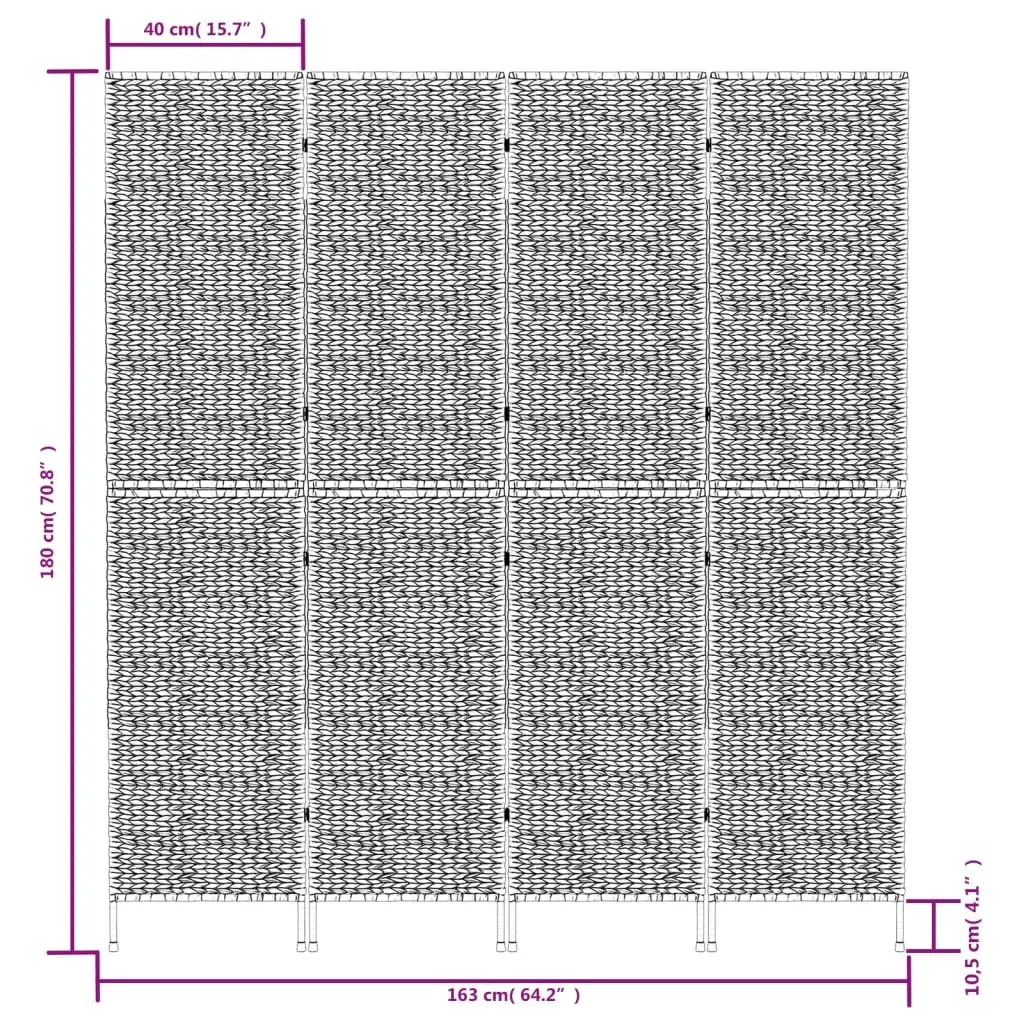 4-Panel Folding Room Divider for Home Use