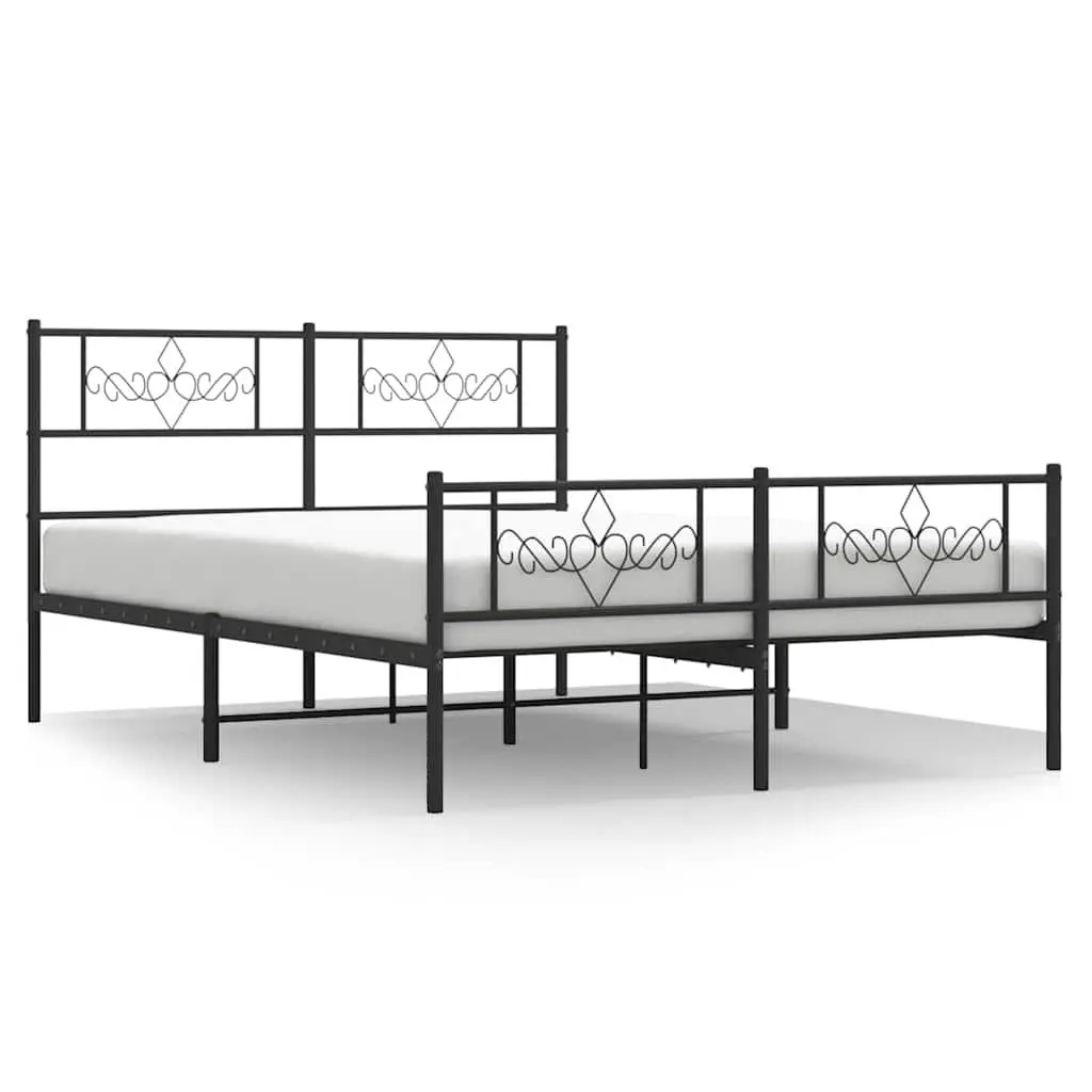 Metal Bed Frame 135x190 cm Suits Any Bedroom