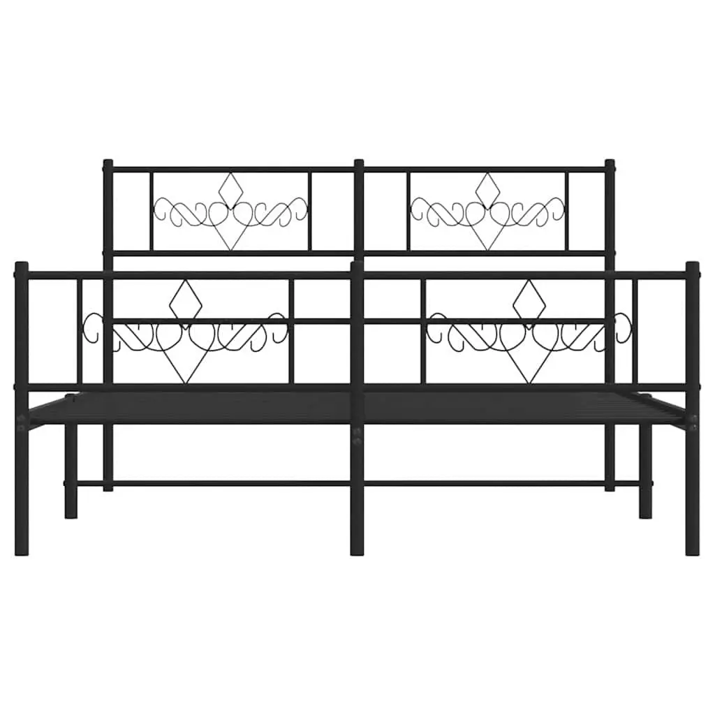 Metal Bed Frame 135x190 cm Suits Any Bedroom